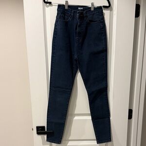 BDG Women's Dark Blue Super Highrise Twig Ankle Jeans